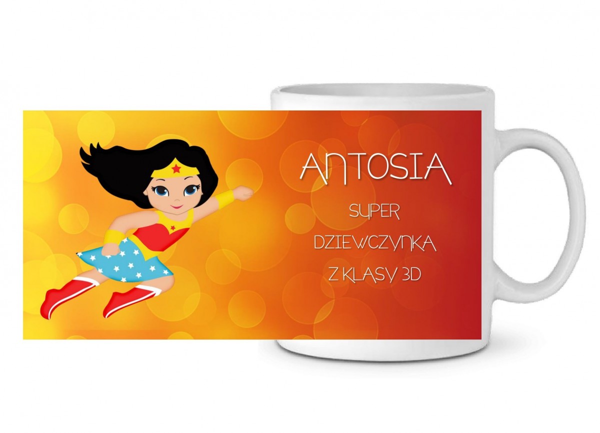 Kubek na dzień kobiet Super bohaterka pomysł na prezent